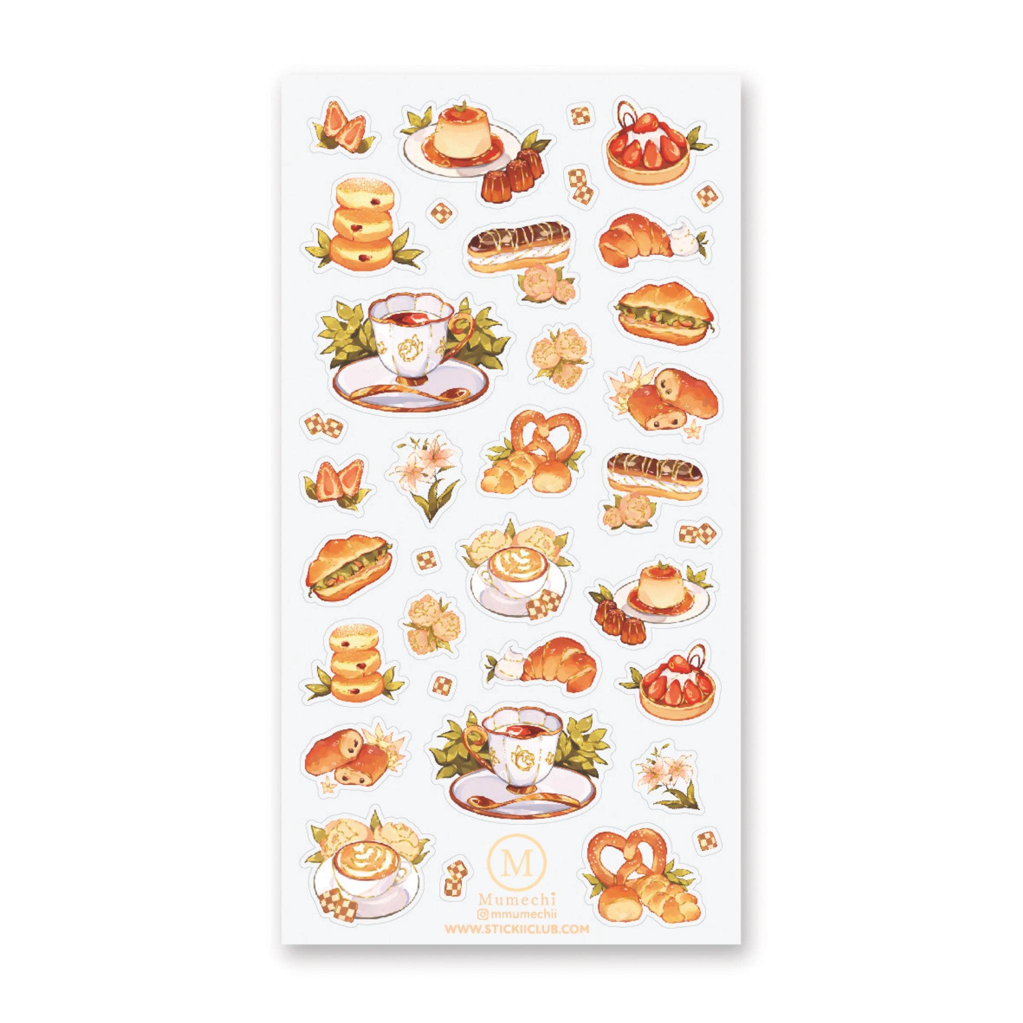 Golden Bakery Treats Sticker Sheet