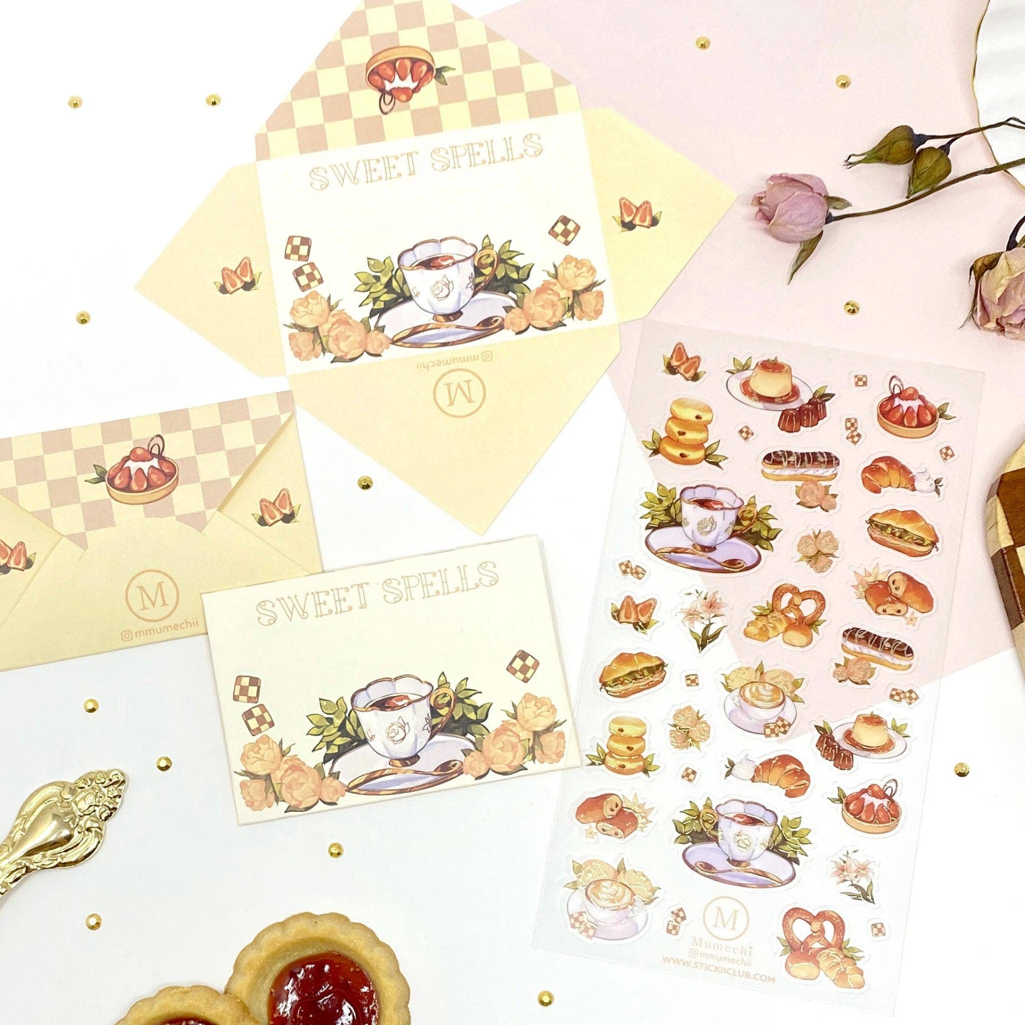 Golden Bakery Treats Sticker Sheet