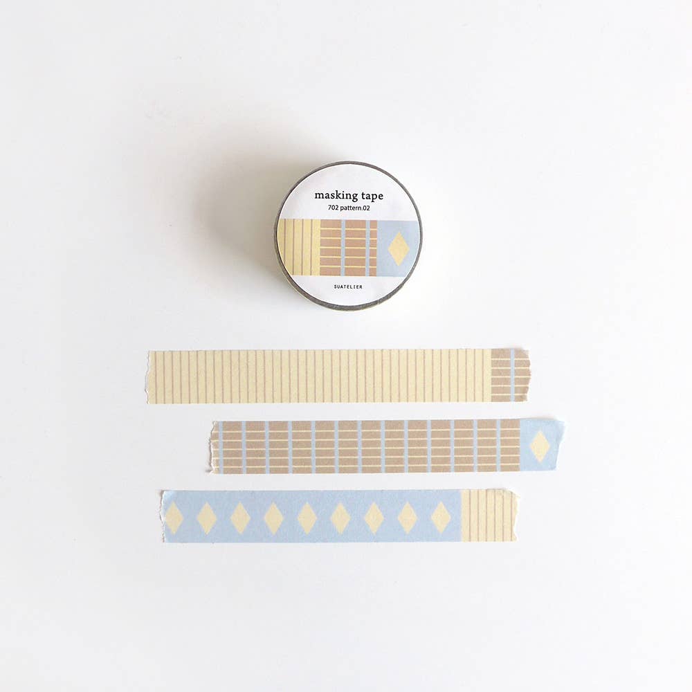 Suatelier Washi Tape - No. 702. Pattern 02