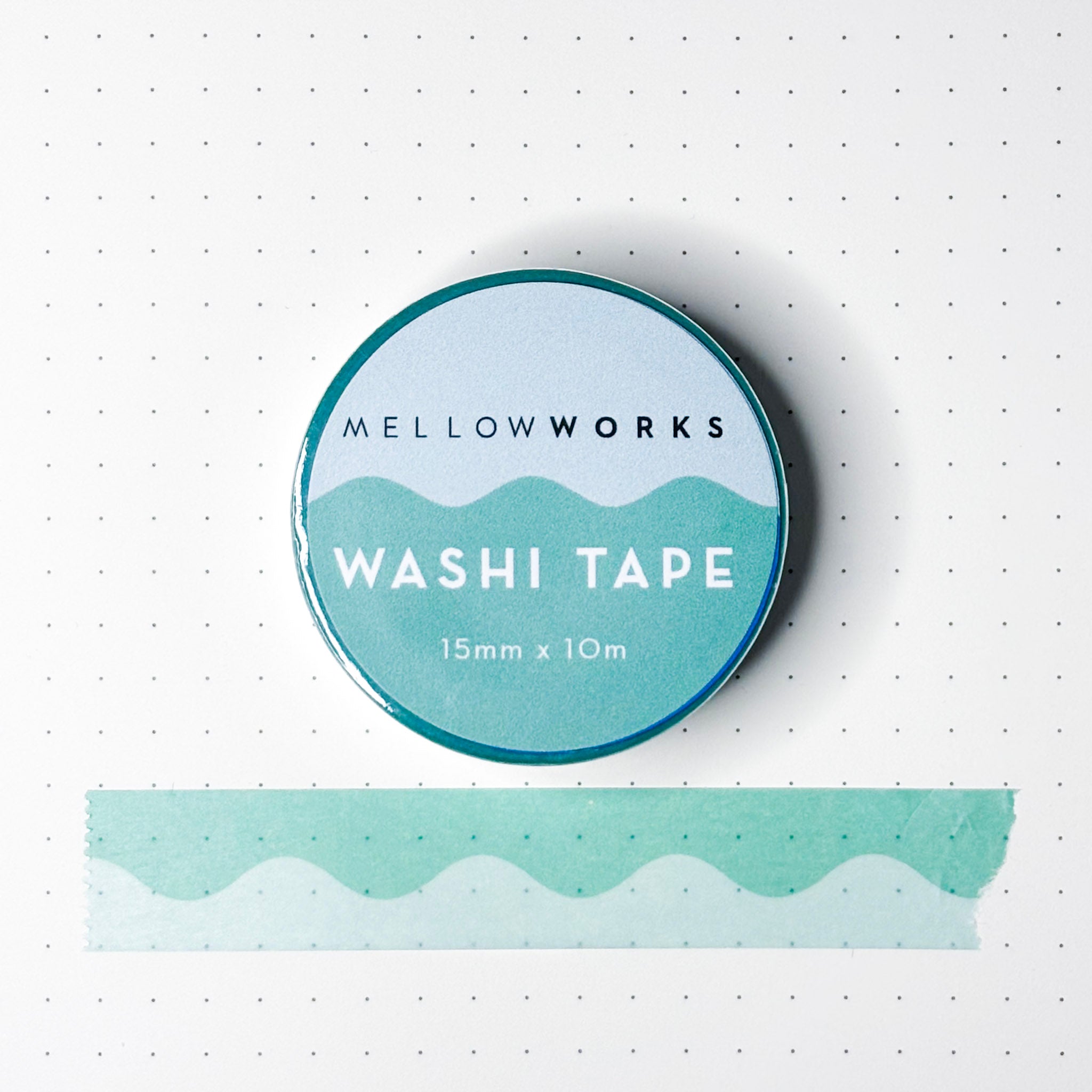 Blue and Aqua Wave Washi Tape