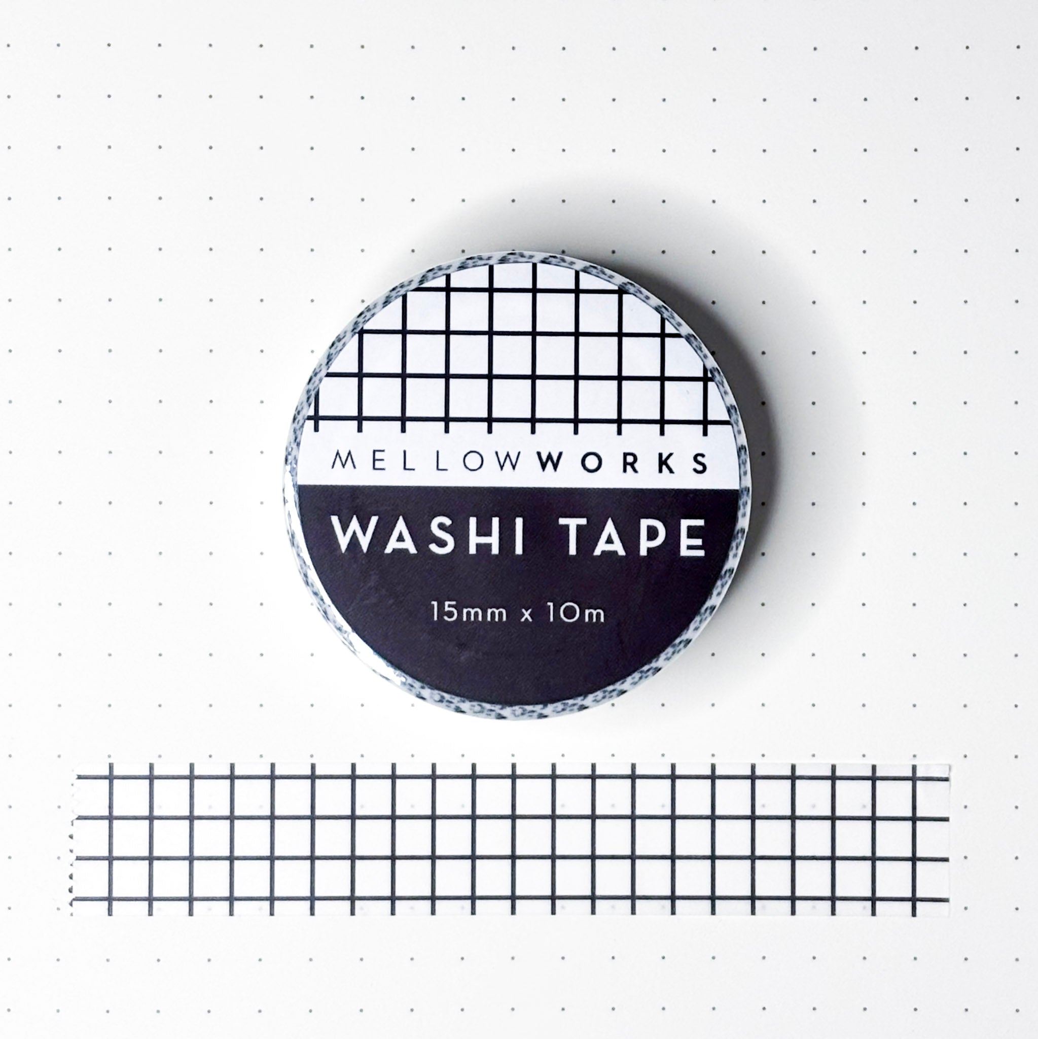 Black and White Grid Washi Tape