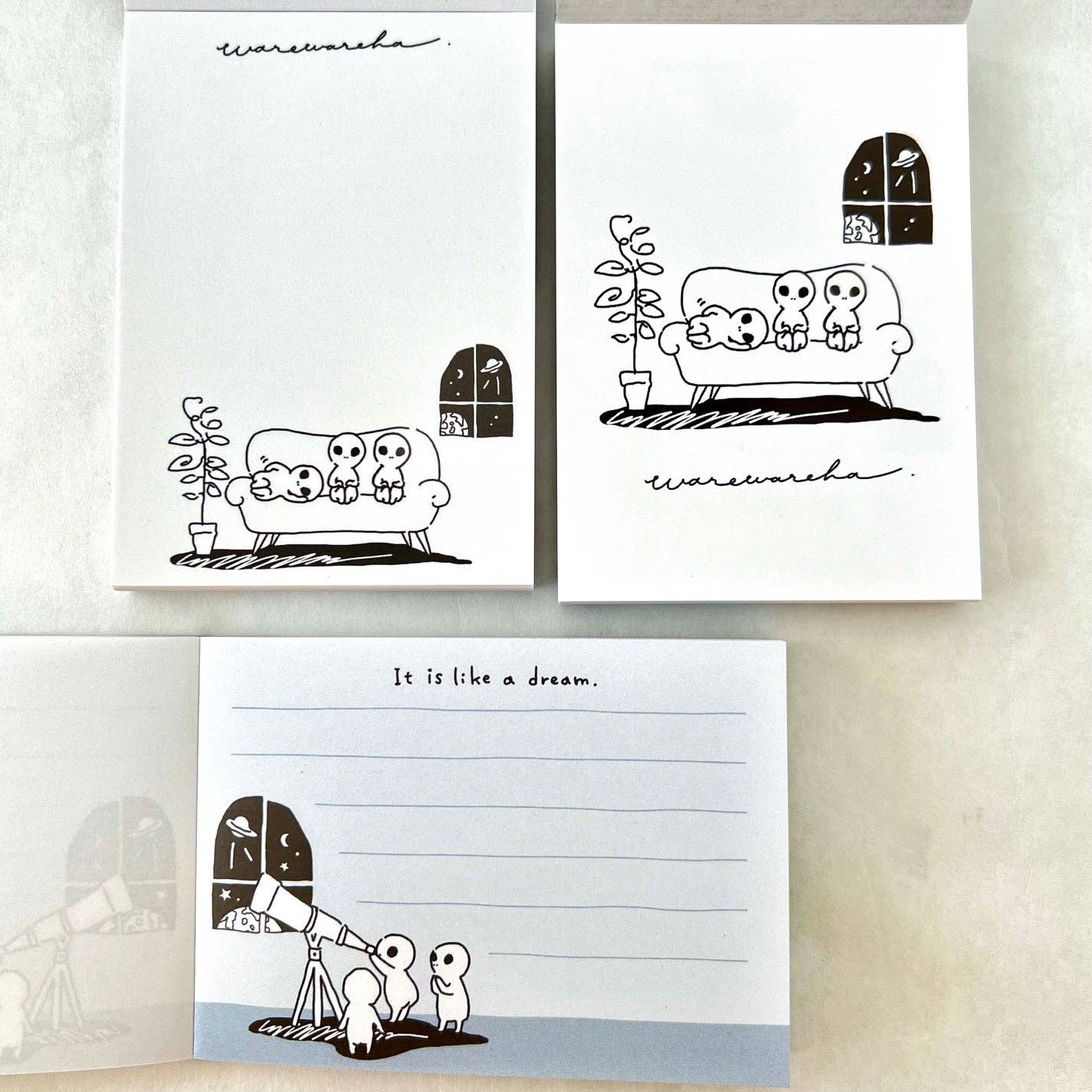 Relax Aliens Mini Notepad