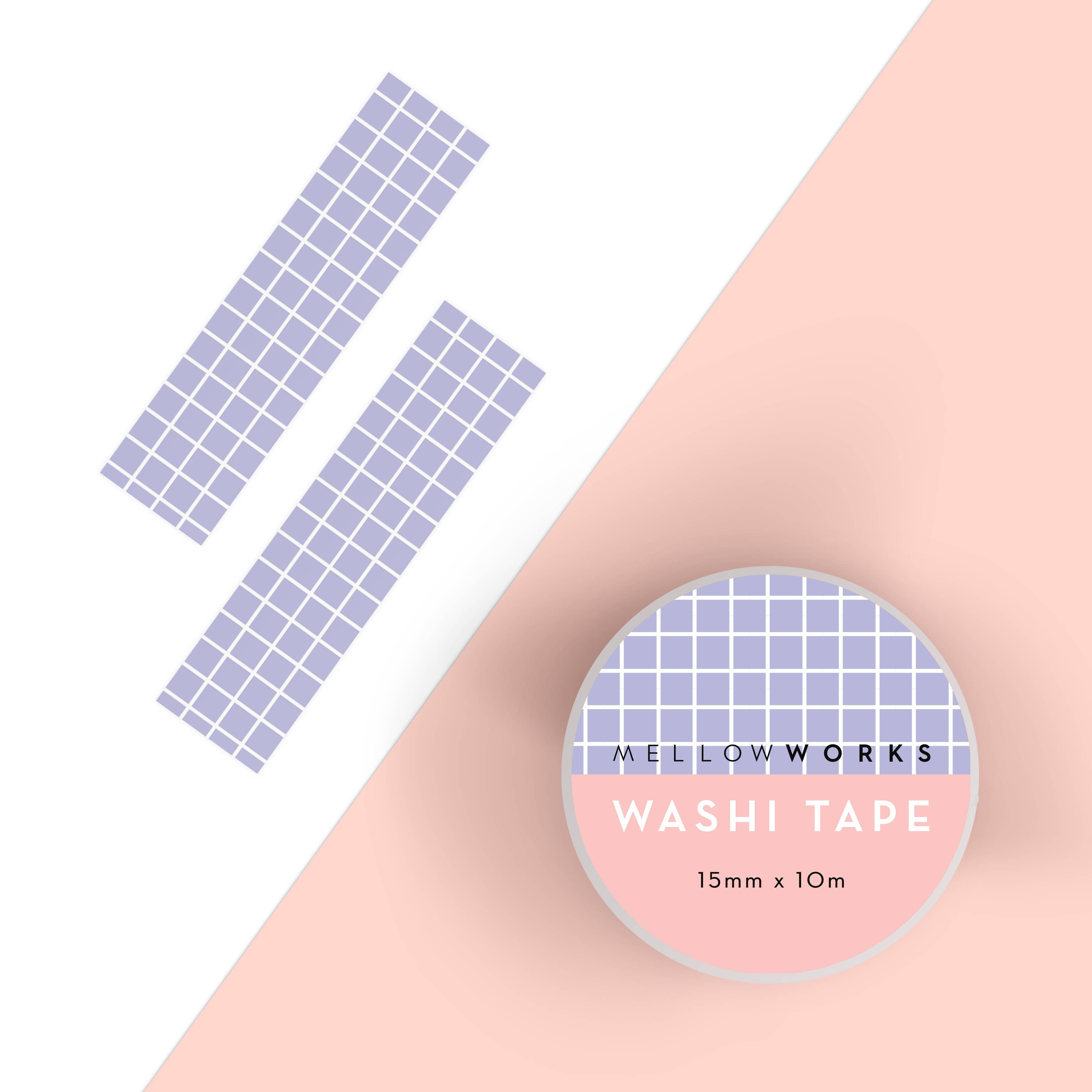 Lavender Grid Washi Tape